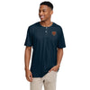 Chicago Bears NFL Mens Solid Team Logo Short Sleeve Henley