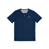 Dallas Cowboys NFL Mens Solid Team Logo Short Sleeve Henley