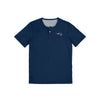 New England Patriots NFL Mens Solid Team Logo Short Sleeve Henley