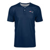 New England Patriots NFL Mens Solid Team Logo Short Sleeve Henley