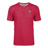 San Francisco 49ers NFL Mens Solid Team Logo Short Sleeve Henley