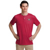 San Francisco 49ers NFL Mens Solid Team Logo Short Sleeve Henley