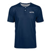 Seattle Seahawks NFL Mens Solid Team Logo Short Sleeve Henley