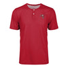 Tampa Bay Buccaneers NFL Mens Solid Team Logo Short Sleeve Henley