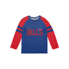 Buffalo Bills NFL Mens Team Stripe Wordmark Long Sleeve Henley