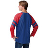 Buffalo Bills NFL Mens Team Stripe Wordmark Long Sleeve Henley