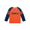 Denver Broncos NFL Mens Team Stripe Wordmark Long Sleeve Henley