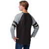 Las Vegas Raiders NFL Mens Team Stripe Wordmark Long Sleeve Henley