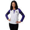 Baltimore Ravens NFL Womens Big Logo Long Sleeve Henley