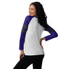 Baltimore Ravens NFL Womens Big Logo Long Sleeve Henley