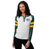 Green Bay Packers NFL Womens Big Logo Long Sleeve Henley