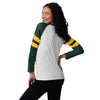 Green Bay Packers NFL Womens Big Logo Long Sleeve Henley