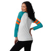 Miami Dolphins NFL Womens Big Logo Long Sleeve Henley