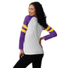 Minnesota Vikings NFL Womens Big Logo Long Sleeve Henley