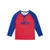 Buffalo Bills NFL Womens Big Wordmark Long Sleeve Henley