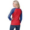 Buffalo Bills NFL Womens Big Wordmark Long Sleeve Henley