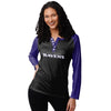 Baltimore Ravens NFL Womens Big Wordmark Long Sleeve Henley