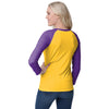 Minnesota Vikings NFL Womens Big Wordmark Long Sleeve Henley