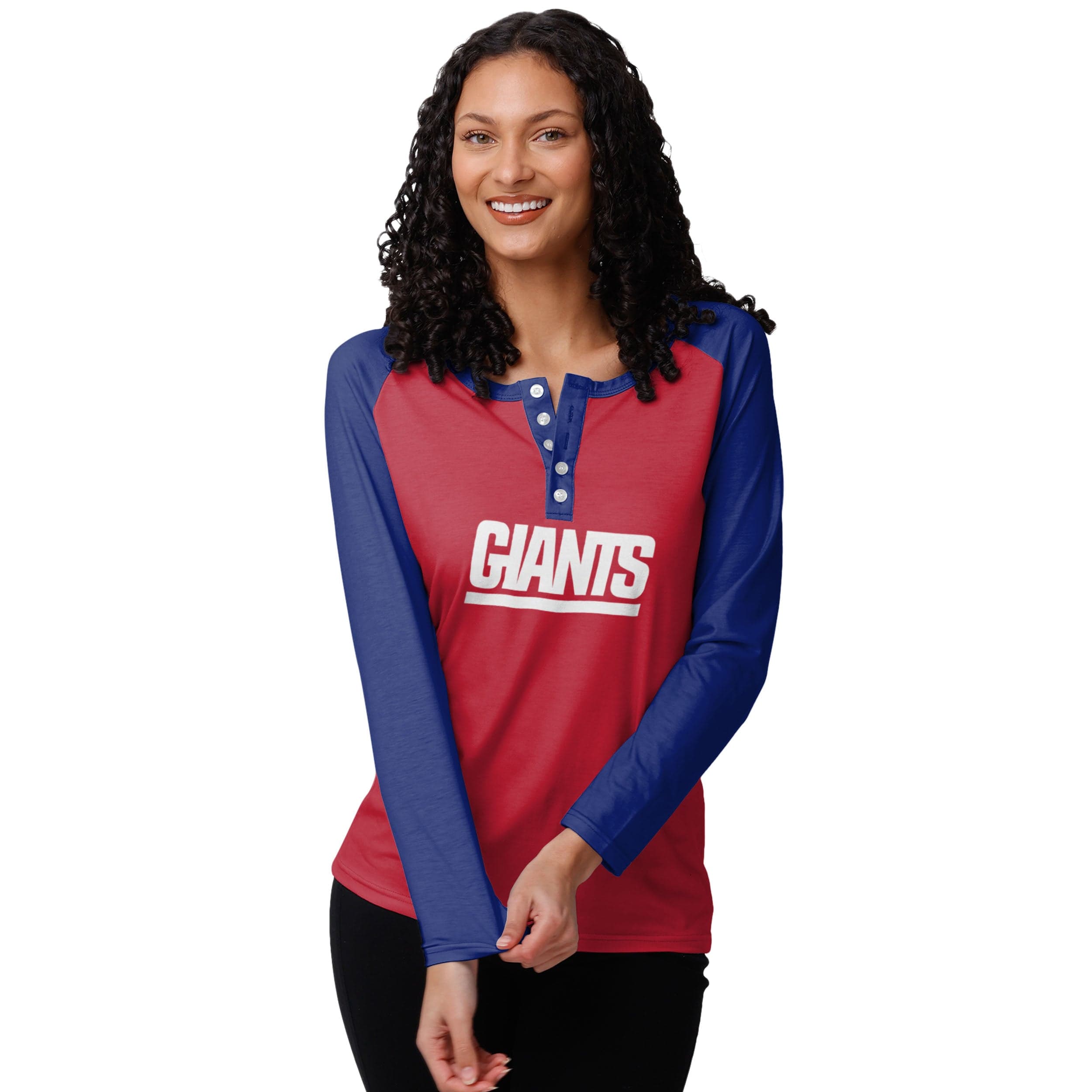 Official Ladies New York Giants Long Sleeved T-Shirts, Ladies Long