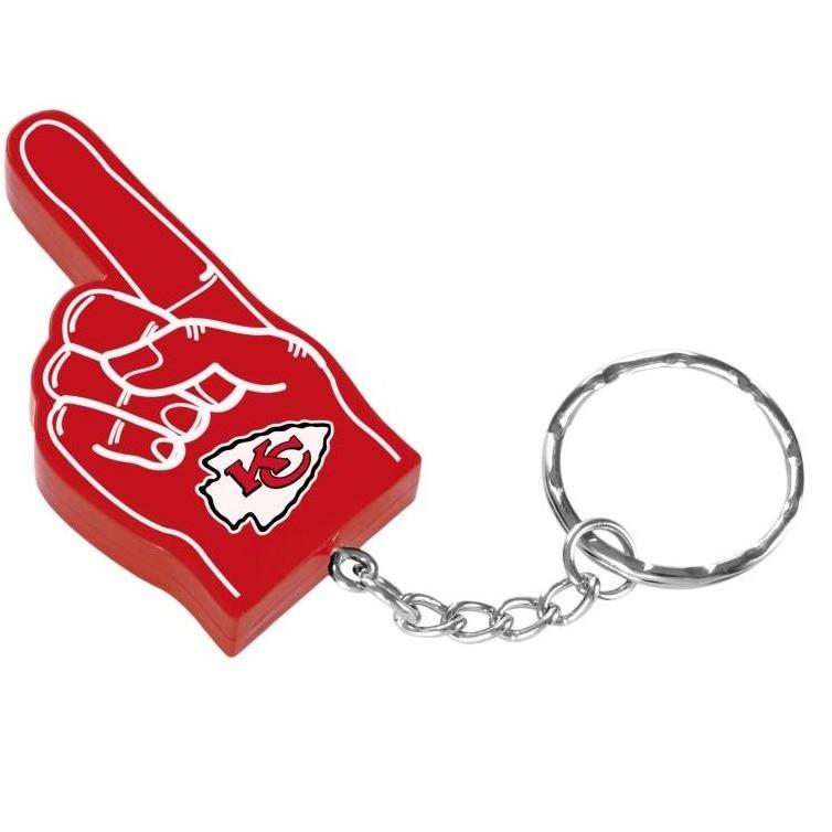 FOCO Kansas City Chiefs #1 Foam Finger Keychain