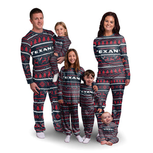 Houston Texans NFL Family Holiday Pajamas