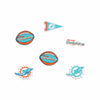 Miami Dolphins NFL 6 Pack Team Clog Charms