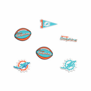 Miami Dolphins NFL 6 Pack Team Clog Charms