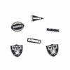 Las Vegas Raiders NFL 6 Pack Team Clog Charms