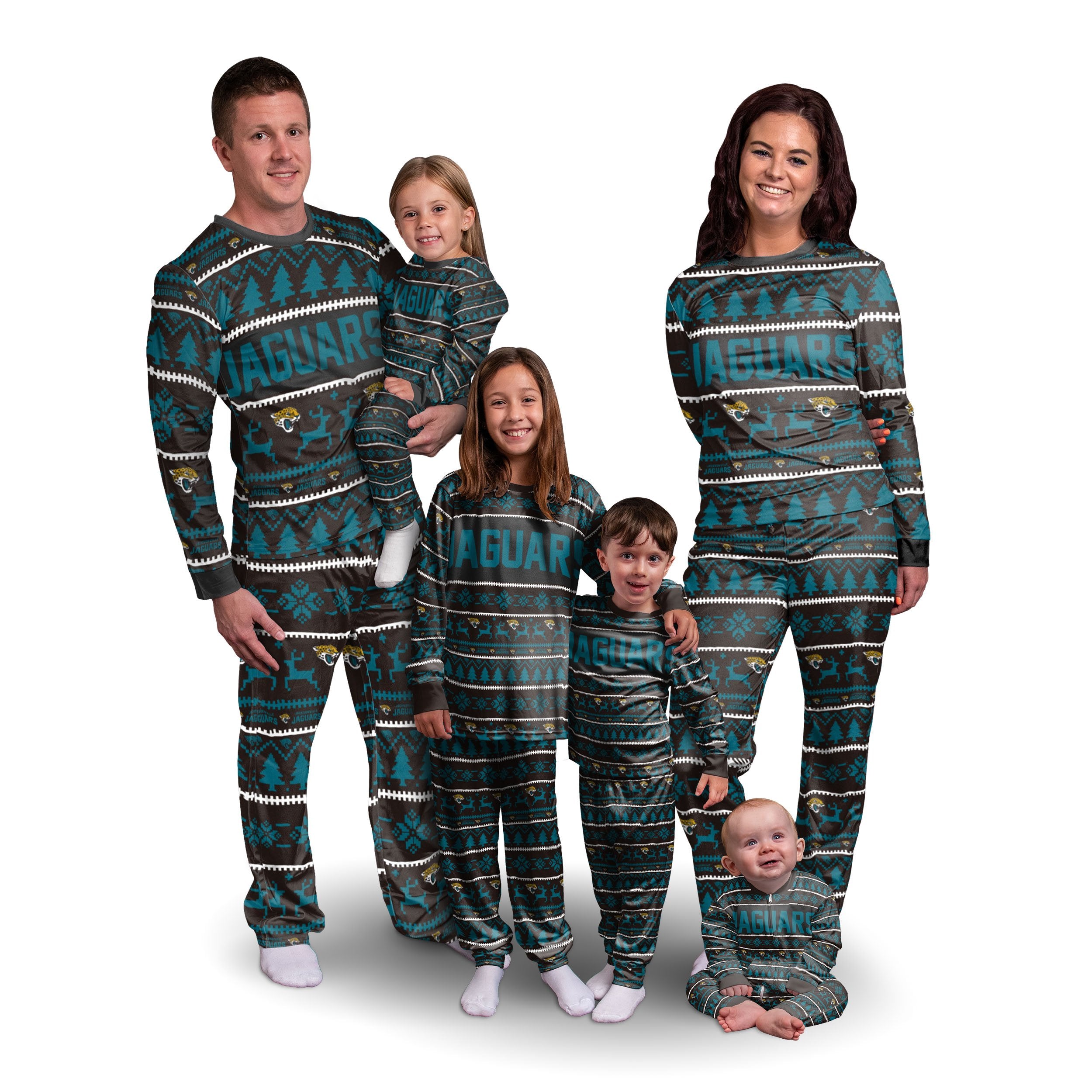 New York Yankees Youth Ugly Pattern Family Holiday Pajamas FOCO