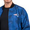 New England Patriots NFL Mens Camo Bomber Jacket