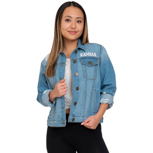 Kansas Jayhawks NCAA Womens Denim Days Jacket
