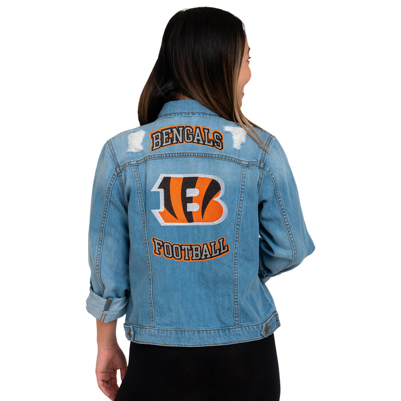 Cincinnati Bengals Jean Jacket Outfit, Cincinnati Bengals Fan Tee