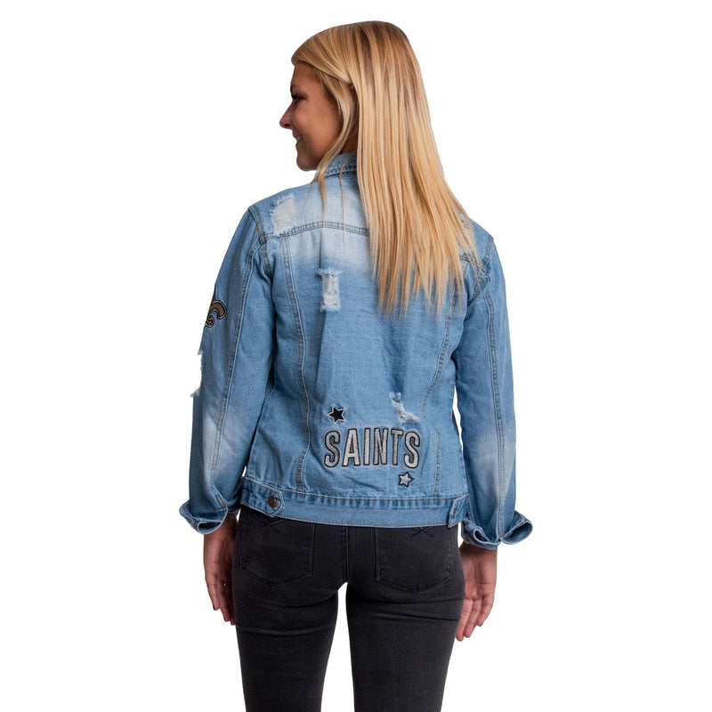 Pittsburgh Steelers Womens Denim Jacket FOCO