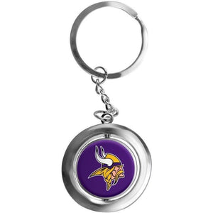 Minnesota Vikings NFL Football Spinner Keychain
