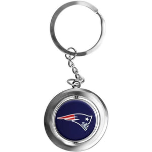 New England Patriots NFL Football Spinner Keychain
