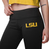 LSU Tigers NCAA Womens Calf Logo Black Leggings