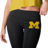 Michigan Wolverines NCAA Womens Calf Logo Black Leggings