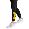 Michigan Wolverines NCAA Womens Calf Logo Black Leggings