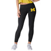 Michigan Wolverines NCAA Womens Calf Logo Black Leggings