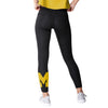 Michigan Wolverines NCAA Womens Calf Logo Black Leggings