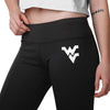 West Virginia Mountaineers NCAA Womens Calf Logo Black Leggings