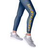 West Virginia Mountaineers NCAA Womens Solid Big Wordmark Leggings