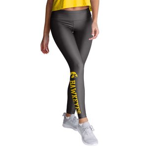 Iowa Hawkeyes NCAA Womens Solid Wordmark Leggings