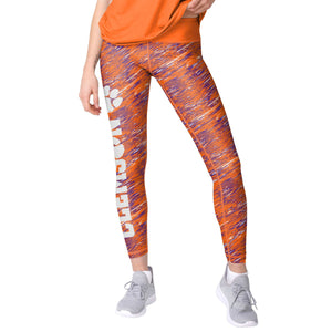 Clemson Tigers NCAA Womens Static Rain Leggings