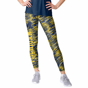 Michigan Wolverines NCAA Womens Static Rain Leggings