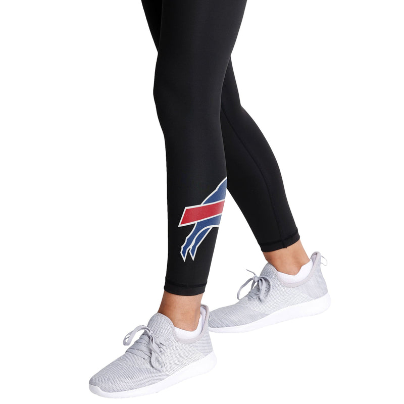 Buffalo Bills NFL Womens Calf Logo Black Leggings