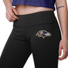 Baltimore Ravens NFL Womens Calf Logo Black Leggings