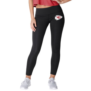 Kansas City Chiefs NFL Womens Calf Logo Black Leggings