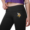 Minnesota Vikings NFL Womens Calf Logo Black Leggings
