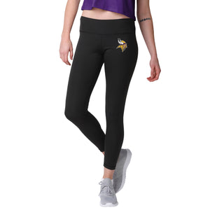 Minnesota Vikings NFL Womens Calf Logo Black Leggings